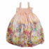 Little Girls Coral Rose Strap Bow Floral Chiffon Baby Doll Dress 24M-8 - SophiasStyle.com